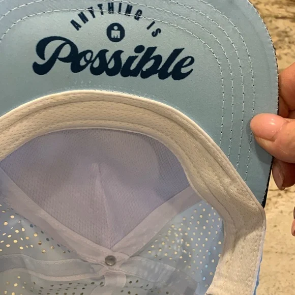 Official Ironman teal Blue and Light Blue Running Cap!! Never worn!! - Picture 5 of 5